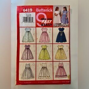 Butterick 6419 dress pattern